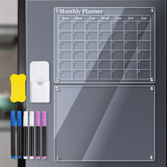2pcs Acrylic Magnetic Calendar Sets for Fridge