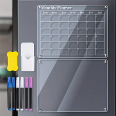 2pcs Acrylic Magnetic Calendar Sets for Fridge