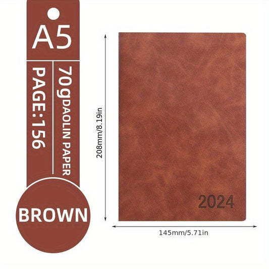 A5 Daily Planner 365 Days Time Management Notebook