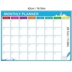 A3 Magnetic Monthly Calendar Schedule Soft Board