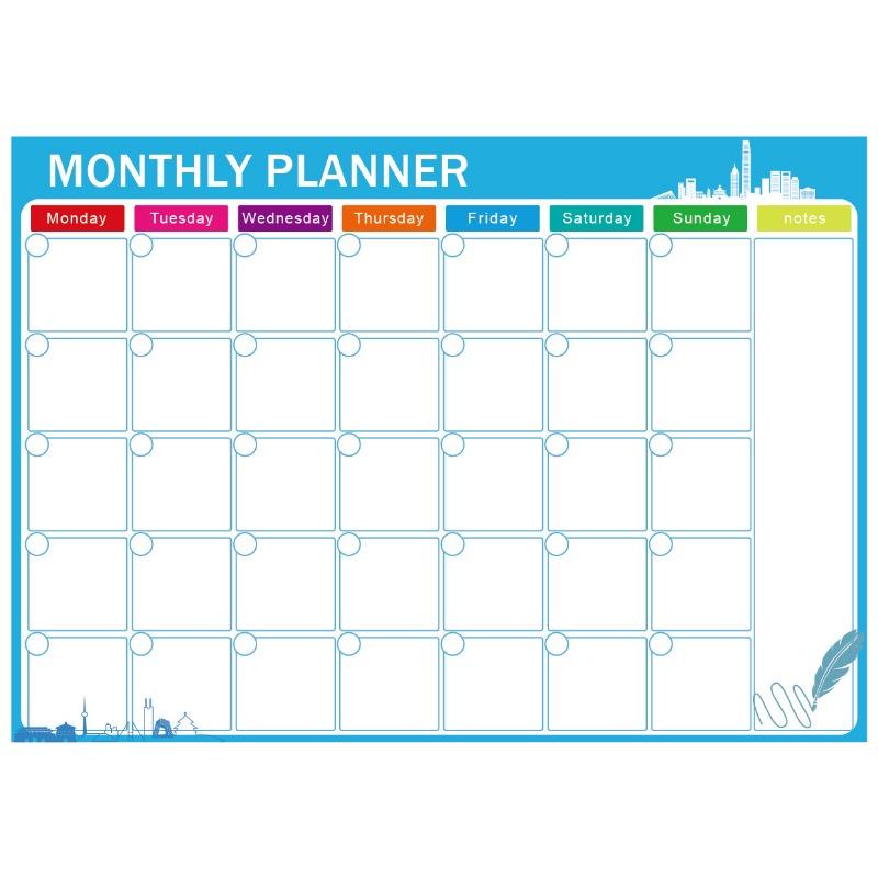 A3 Magnetic Monthly Calendar Schedule Soft Board
