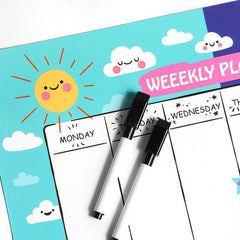 A3 Magnetic Monthly Calendar Schedule Soft Board