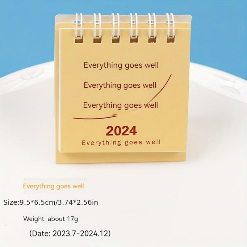 Mini Punch Card Calendar Student Gift Desktop Decoration Desk Calendar