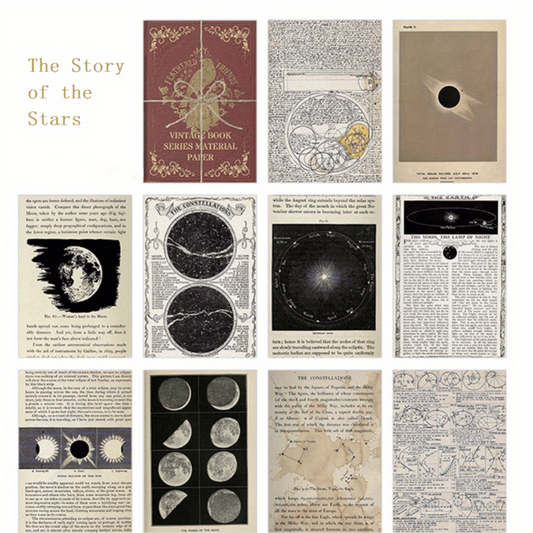 Classic Journal Decoration Paper Vintage Book Series