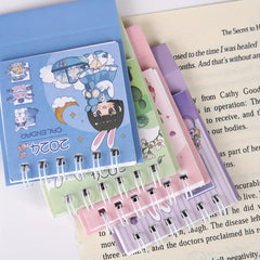Cartoon Girl Mini Desktop Calendar - Small Rice Grains Series