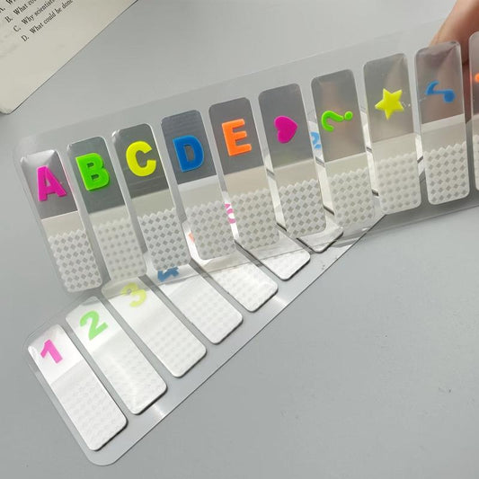 Colorful Fluorescent Marker Stickers for Reading Index Classification