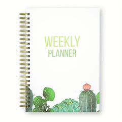 Spiral A5 Planner Notebook 53 Weeks Cactus