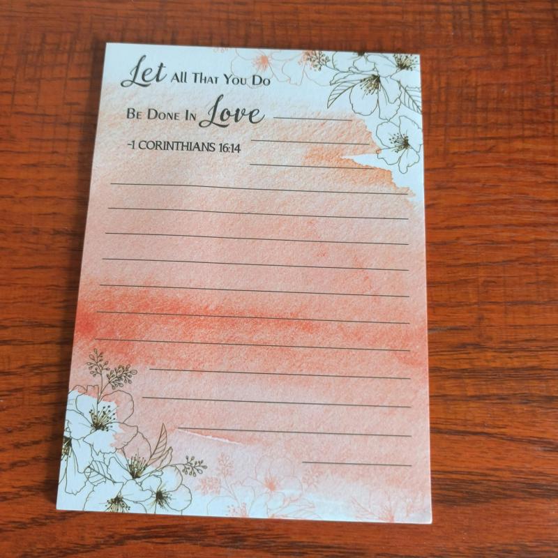 Colorful Flower Memo Notebook with Sticky Notes