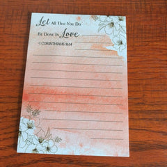 Colorful Flower Memo Notebook with Sticky Notes