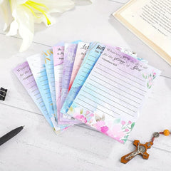 Colorful Flower Memo Notebook with Sticky Notes