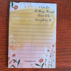 Colorful Flower Memo Notebook with Sticky Notes