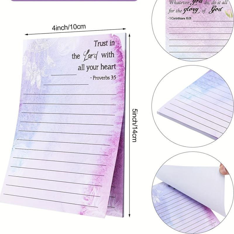 Colorful Flower Memo Notebook with Sticky Notes