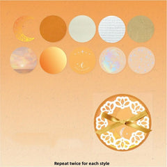 20pcs Paper with Sunset Series Decoration for Diary