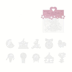 10pcs Cutout Lace Paper The Enlightenment Series DIY Decorative Collage Material