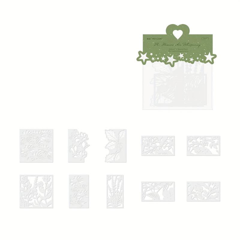 10pcs Cutout Lace Paper The Enlightenment Series DIY Decorative Collage Material