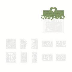 10pcs Cutout Lace Paper The Enlightenment Series DIY Decorative Collage Material