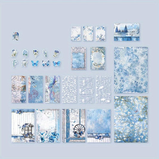 40 Sheets Mood Collector Series Mixed Material Journal DIY Decoration