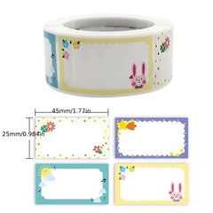 Cute Cartoon Name Sticker for Kids, Self-adhesive Label