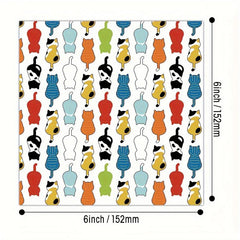 Cat Pattern Cardstock Scrapbook Paper Pad