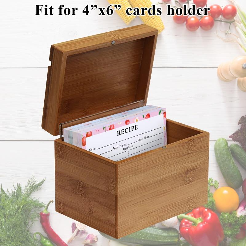 72pcs Double Sided Recipe Cards 4x6, Fruit Pattern