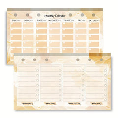 A6 Binder Replacement Core with Monthly and Weekly Plans