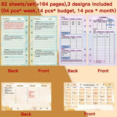 A6 Binder Replacement Core with Monthly and Weekly Plans