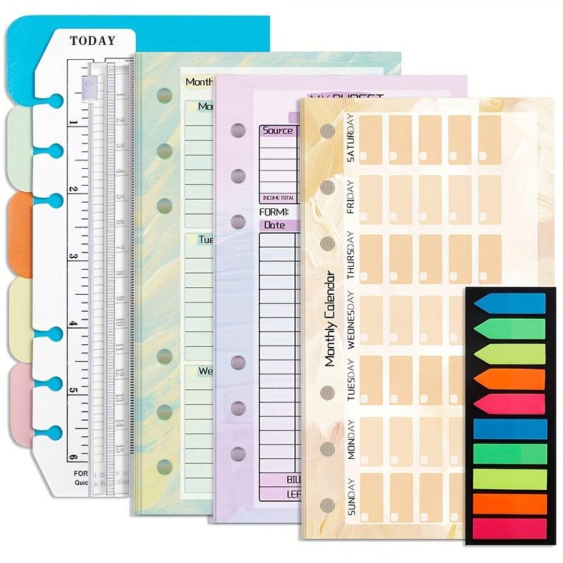 A6 Binder Replacement Core with Monthly and Weekly Plans