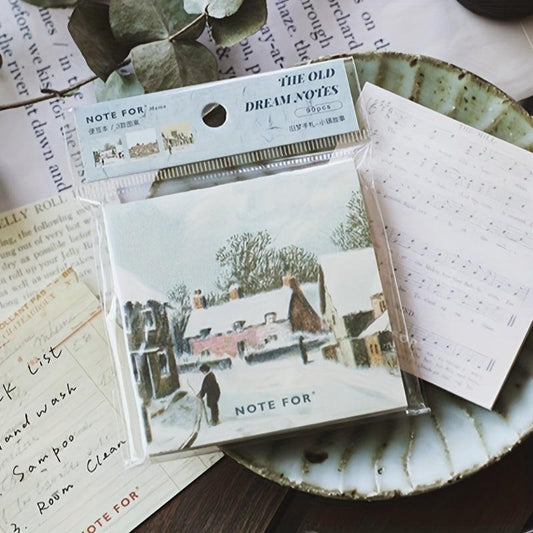 90 Sheets Retro Collage Journal Diary Paper