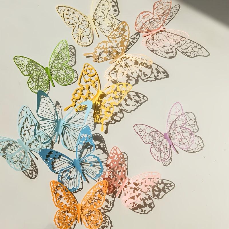 36pcs Butterfly Paper Decorations for Scrapbooking DIY Journal Card Making