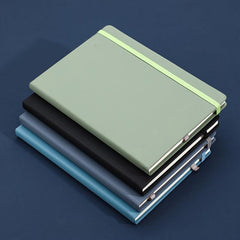 Fashionable A5 Notebook Cover with Leather Feel - 4 Colors