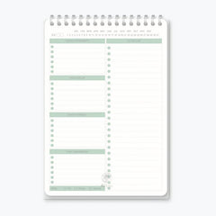 Daily To Do List Notepad - Spiral Bound Daily Planner 52 Sheets