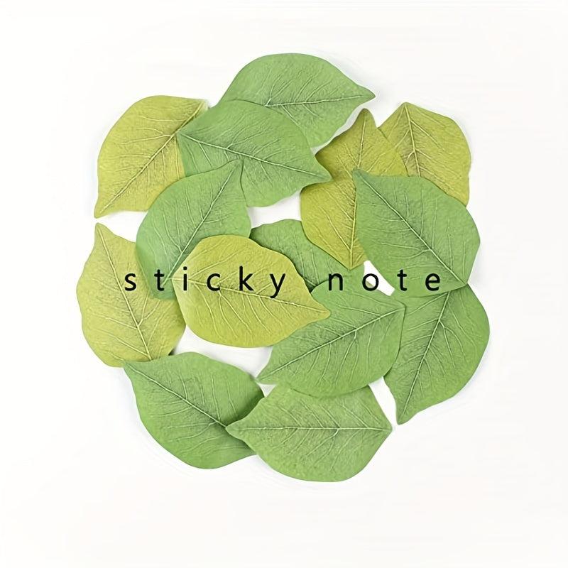 50 Sheets Leaf Sticky Notes Memo Pad Paper Sticker Pads Office Supplies