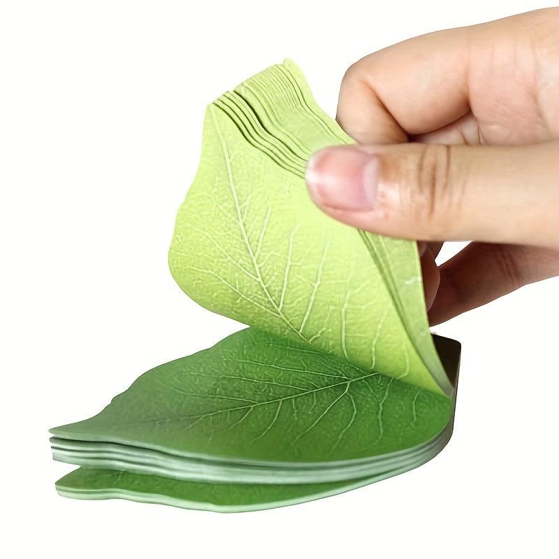 50 Sheets Leaf Sticky Notes Memo Pad Paper Sticker Pads Office Supplies