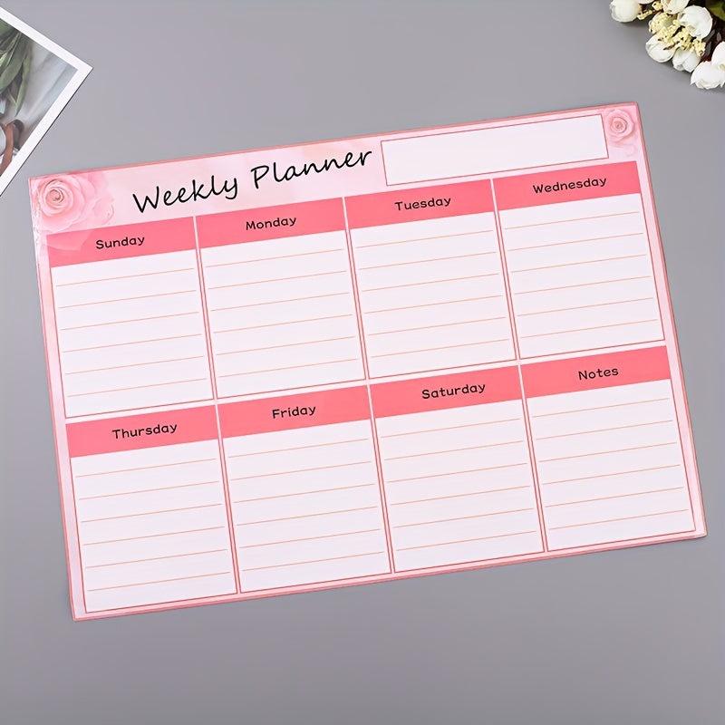 Magnetic Monthly Calendar Schedule Sticker Soft Magnetic Memo Message Board