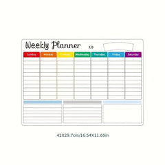 Magnetic Monthly Calendar Schedule Sticker Soft Magnetic Memo Message Board