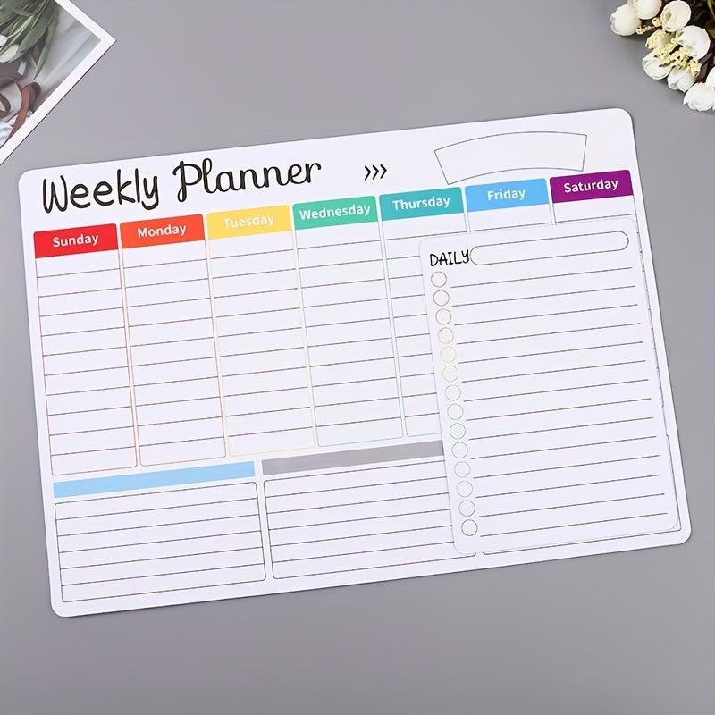 Magnetic Monthly Calendar Schedule Sticker Soft Magnetic Memo Message Board