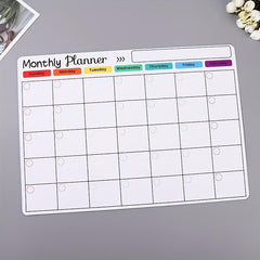 Magnetic Monthly Calendar Schedule Sticker Soft Magnetic Memo Message Board