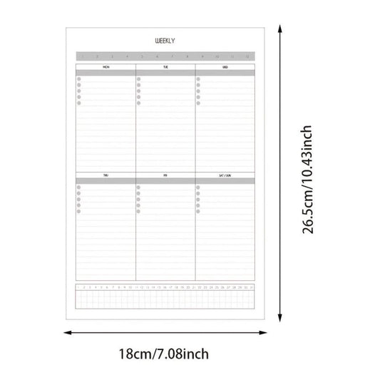 Minimalist Self-disciplined Weekly Planner & Memo Pad