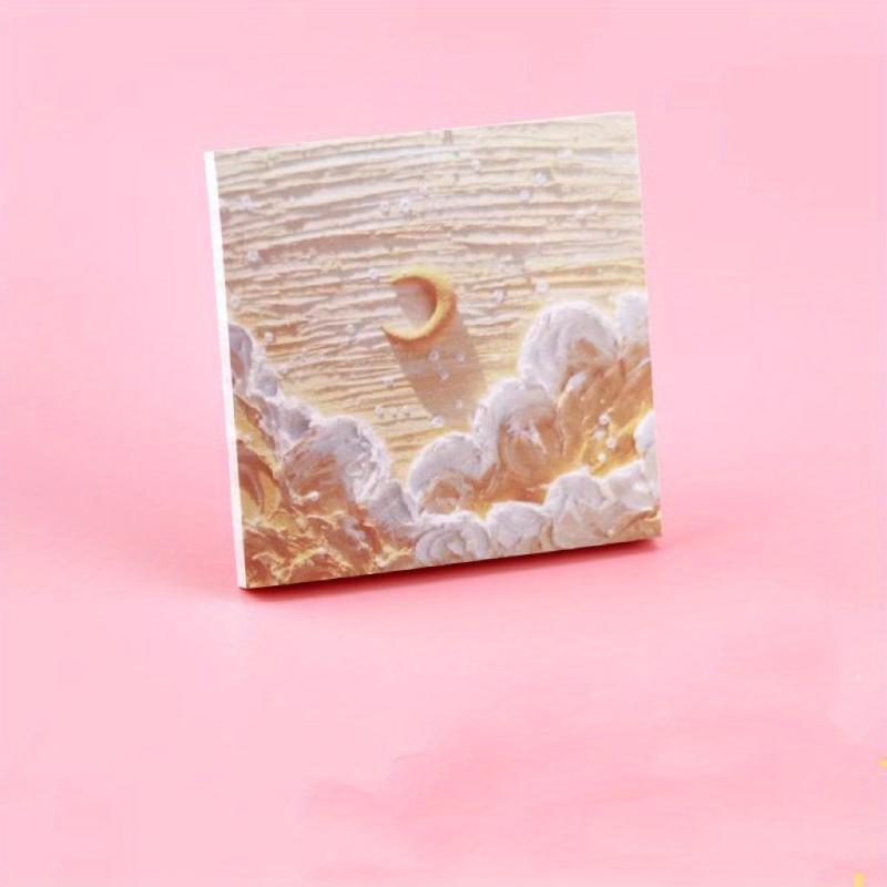 Small Fresh Painting Sticky Note Tearable Sticker Message Note
