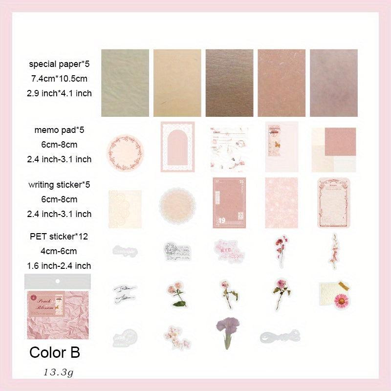 29pcs Vintage Scrapbook Supplies for Art Crafts Scrapbooking Journals