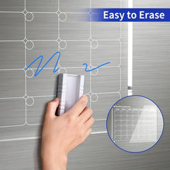 2pcs Acrylic Magnetic Calendar For Fridge Monthly And Weekly Planning