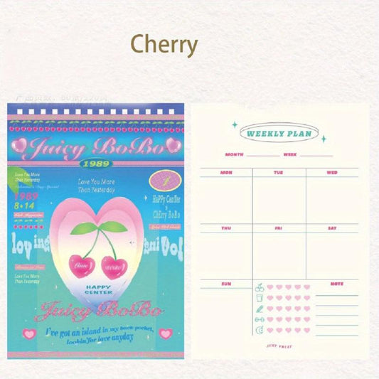 Fruit A5 Daily Weekly Notebook Planner Agenda Stationery