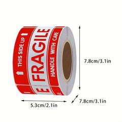 Fragile Handle With Care Label Roll 51x76mm 40mm Core