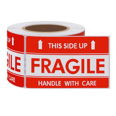Fragile Handle With Care Label Roll 51x76mm 40mm Core
