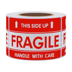 Fragile Handle With Care Label Roll 51x76mm 40mm Core