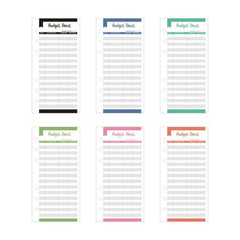 12pcs A6 Spending Tracker Budget Sheets
