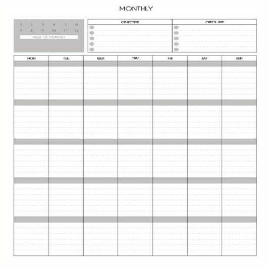 Desktop Planner Schedule Efficient Work Monthly Planner