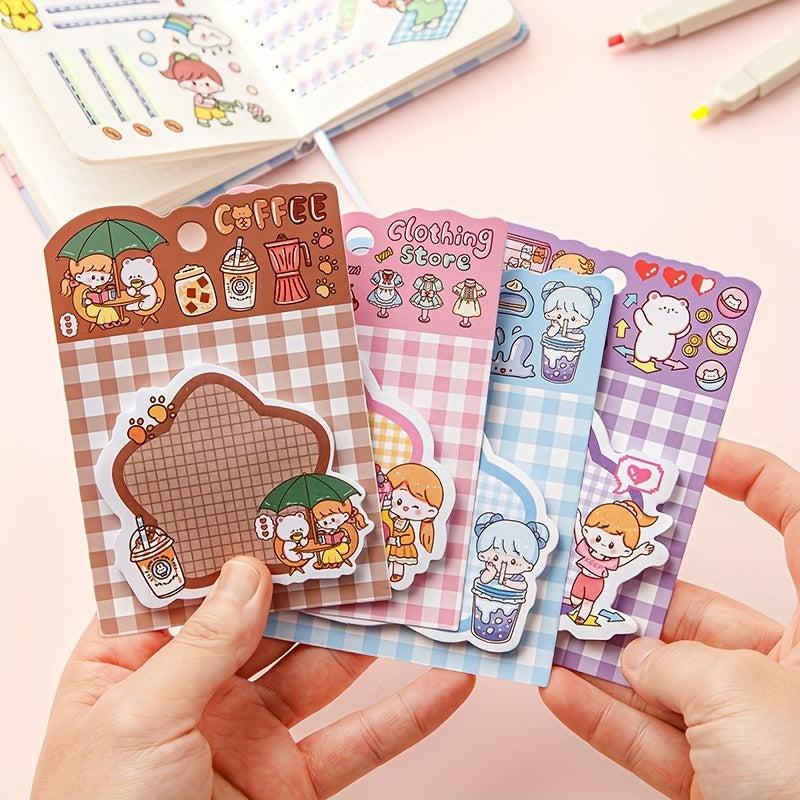 30 Sheets Hand Account Sticky Notes Fresh Message Sticker Memo Sticker