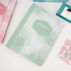 A5 Tie Dyed Splashed Ink Album 6 Rings Elastic Band No Paper