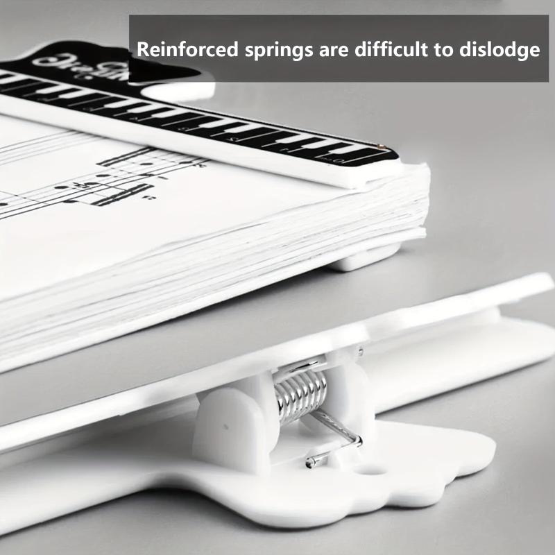 4pcs Piano Music Clip Bookmark Stand Plastic Sheet Music Stand